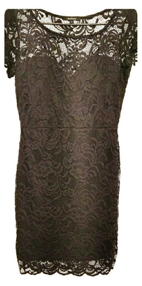 Ambiance Black Laced Mini Dress